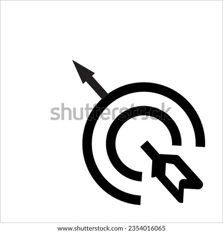Illustration vector graphic of  arrow, steras, distance, symbol, icon