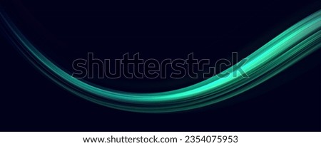 Movement speed. Futuristic neon light lines. Light trail. High speed effect. High speed motion blur effect.Dynamic light motion trails.
 Royalty-Free Stock Photo #2354075953