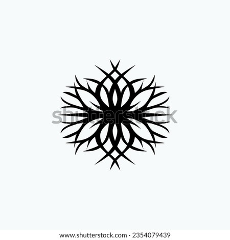 Black Flower Roots Logo ideas.