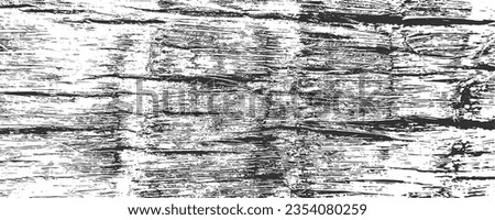 Grunge coconut palm bark texture background. Adged tree stem log. Vector illustration. Royalty-Free Stock Photo #2354080259
