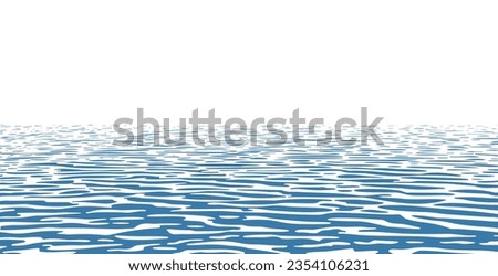 One-color blue water background with light ripples Royalty-Free Stock Photo #2354106231