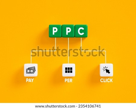Pay Per Click PPC concept. Digital online marketing business concept. Royalty-Free Stock Photo #2354106741