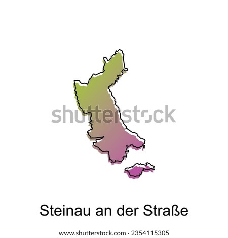 Steinau An Der StraBe City Map Illustration Design, World Map International vector template with outline graphic