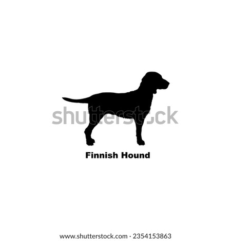 Finnish Hound dog silhouette dog breeds Animal Pet
