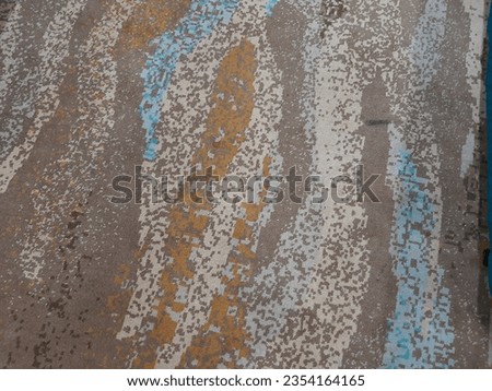 The picture of a carpet with a tiger skin pattern