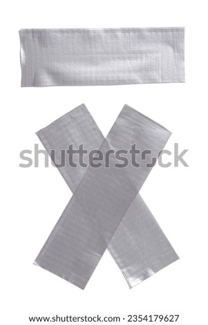 Different stripes of reinforced adhesive tape isolated on white background.