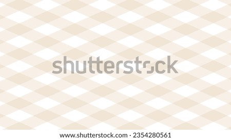 Beige and white plaid checkered pattern Royalty-Free Stock Photo #2354280561
