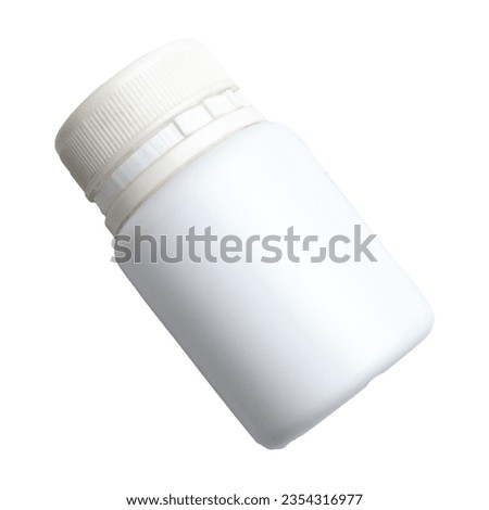 Medicine bottle isolated on white background
