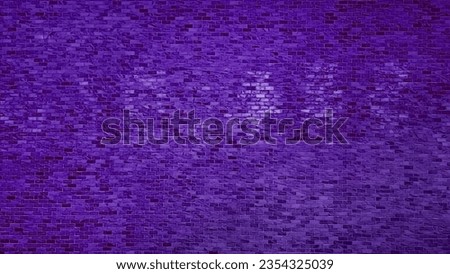 luxurious purple marble brick of wall background and pattern texture. copy space in decoration of room in home. neon violet polished mosaic wall tile. luxury and elegant backdrop.