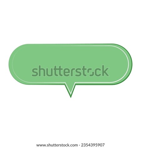 Speech bubble, speech balloon, chat bubble line art vector icon