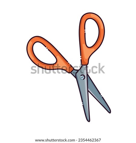 scissors tool icon isolated illustration