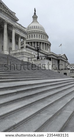 Steps up to the  U.S. Capitol  Royalty-Free Stock Photo #2354483131