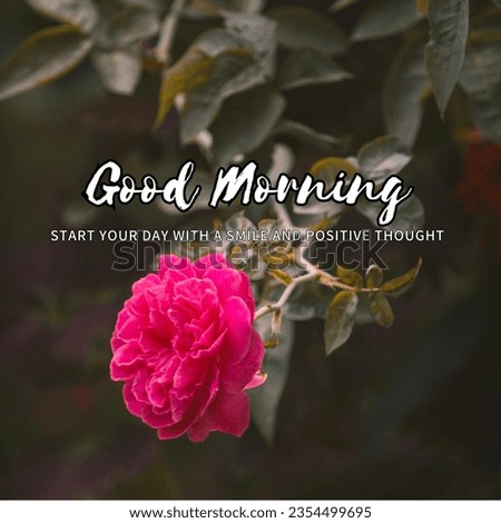 Good Morning Card And Design image 