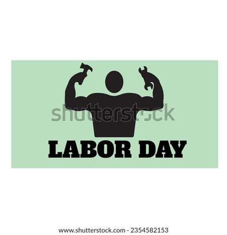 Labor day illustrator logo design 