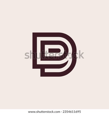Letter DB or BD logo