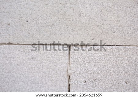 Horizontal design on concrete brick texture for pattern and background