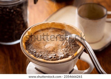 brew drip coffee on the table Royalty-Free Stock Photo #2354666261