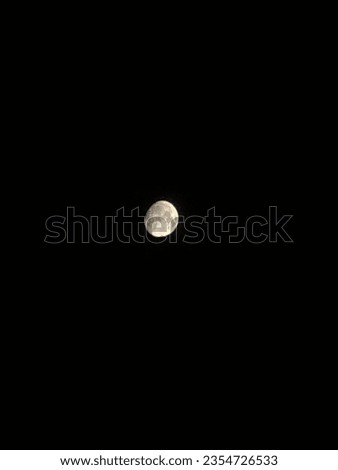 Moon light in dark midnight