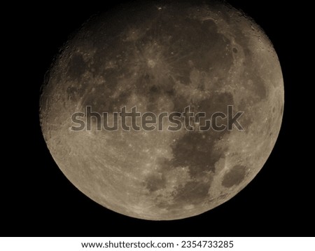 full moon close-up picture in night time