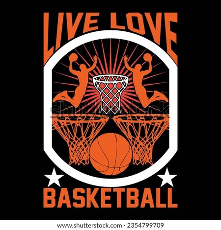 basketball tshart design vector art