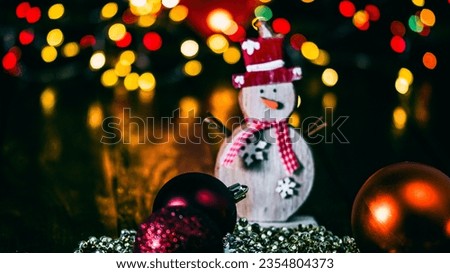 Christmas decorations. Colorful Christmas lights background
