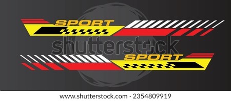 racing car stickers vector picture