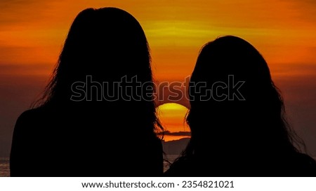 Watching sunset with best person