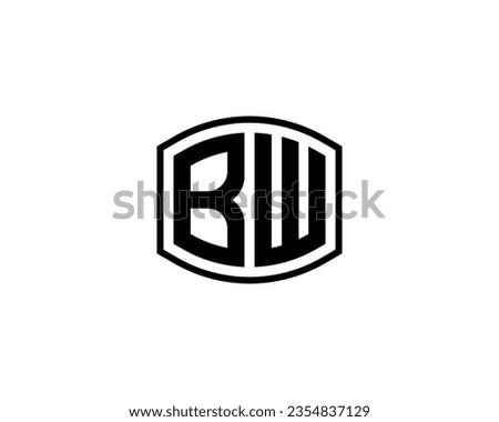 BW logo design vector template Royalty-Free Stock Photo #2354837129