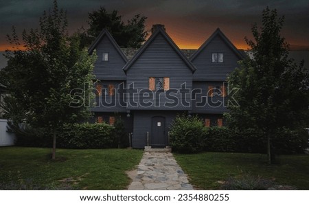 Witch House being Witchy in Salem, Ma Royalty-Free Stock Photo #2354880255