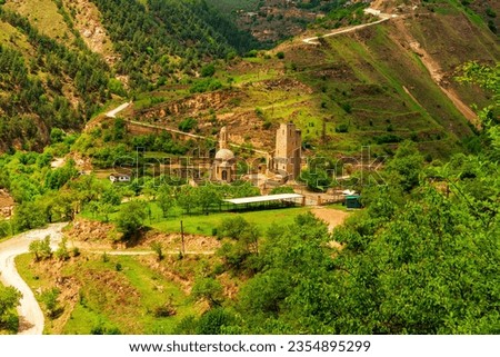 Russia, Gunib, 29.05.2023 The Watan Memorial was erected and dedicated to the victory of the peoples of Dagestan over the Persian Nadir Shah in 1741. the monument is located in the Gunibsky district n Royalty-Free Stock Photo #2354895299