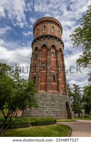 The old water tower in the town of Colmar in French Alsace, a colorful town with old buildings Royalty-Free Stock Photo #2354897527