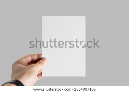 HAND PAPER WITH BACKGROUND GRAY