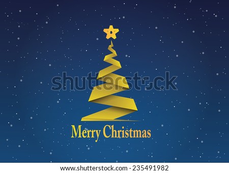 Christmas background, christmas tree and decorations, wish card