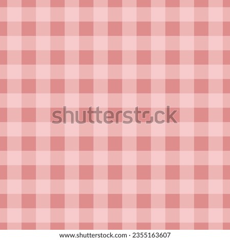 Pink plaid seamless vector pattern, cozy  blanket, duvet cover, modern fashion fabric print. Royalty-Free Stock Photo #2355163607