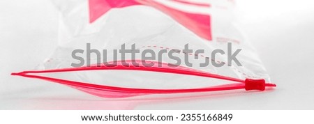 Used plastic packaging. Plastic bag as background Royalty-Free Stock Photo #2355166849