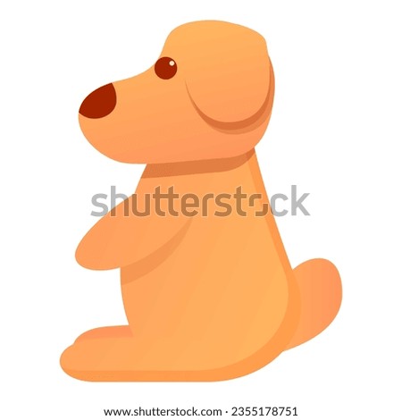 Puppy dog doll icon. Cartoon of puppy dog doll icon for web design isolated on white background