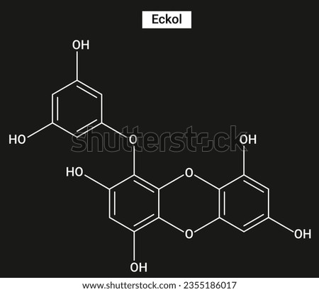 Eckol is a phlorotannin isolated from brown algae in the family Lessoniaceae such as species in the genus Ecklonia such as E. cava or E