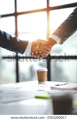 business partner handshake concept Colleagues shaking hands Successful deal after a great meeting. Blurred background.