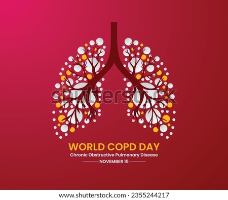World COPD (Chronic Obstructive Pulmonary Disease) Day. Royalty-Free Stock Photo #2355244217