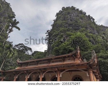 Bích Động pagoado compley in World Heritage Site in Vietnam