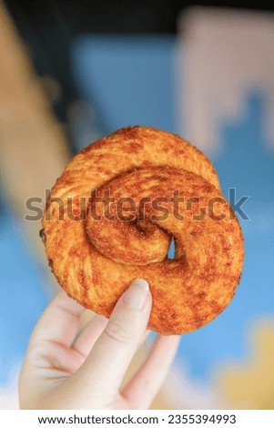 Zeeuwse bolus, a typical local food with cinnamon in Middelburg, a city in Zeeland, The Netherlands Royalty-Free Stock Photo #2355394993