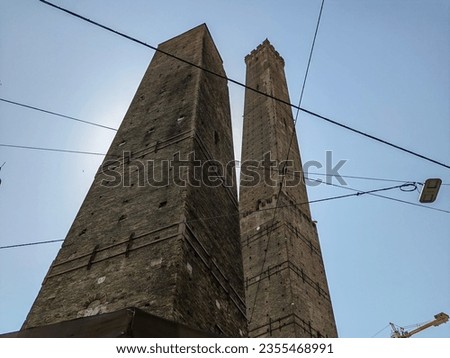 Picture of the Two Towers in Bologna, Italy
