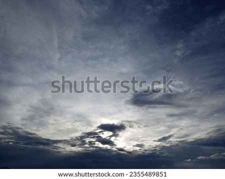 cloudy sky with natural view.