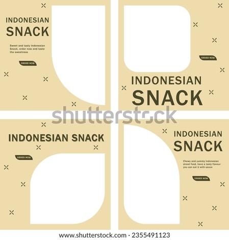 Social media template for your traditional Indonesian snack promotion