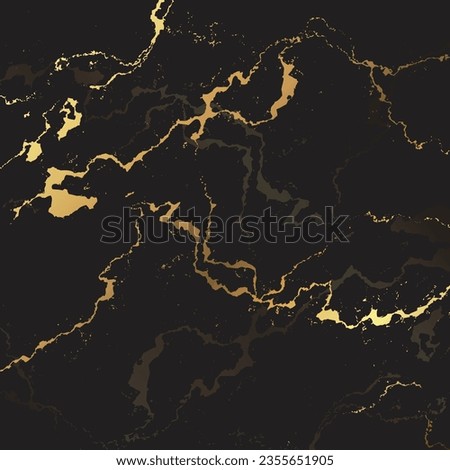 Luxury Black and Gold Abstract Fluid Art Painting
