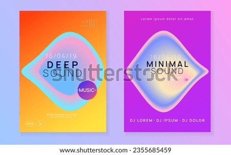 Trance Party. Music And Nightlife Design. Graphic Pattern For Set Template. Modern Techno Fest. Jazz Glitch For Presentation. Pink And Blue Trance Party Royalty-Free Stock Photo #2355685459