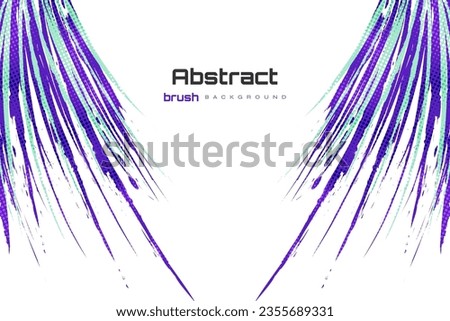 Abstract and Colorful Brush Background with Halftone Effect. Sport Banner. Brush Stroke Illustration. Scratch and Texture Elements For Design