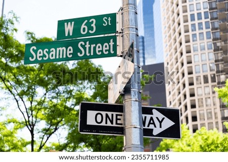 A street signs in New York
