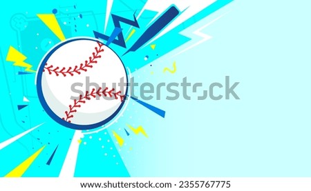 Baseball background design. Vector illustration of sports concept