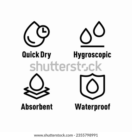 Quick dry hygroscopic absorbent waterproof information sign Royalty-Free Stock Photo #2355798991